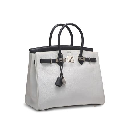 black and white birkin bag